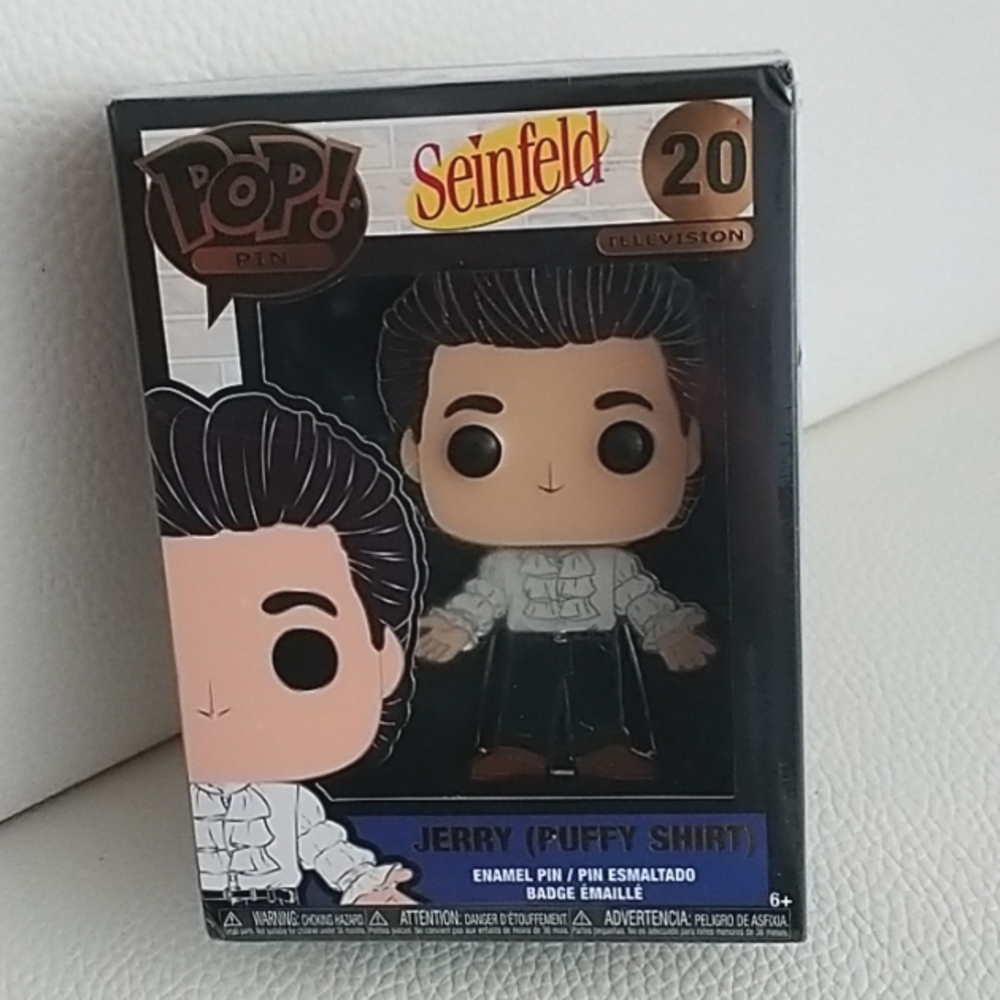 Funko Pop Pin Seinfeld Jerry Springfield Puffy Shirt Figure